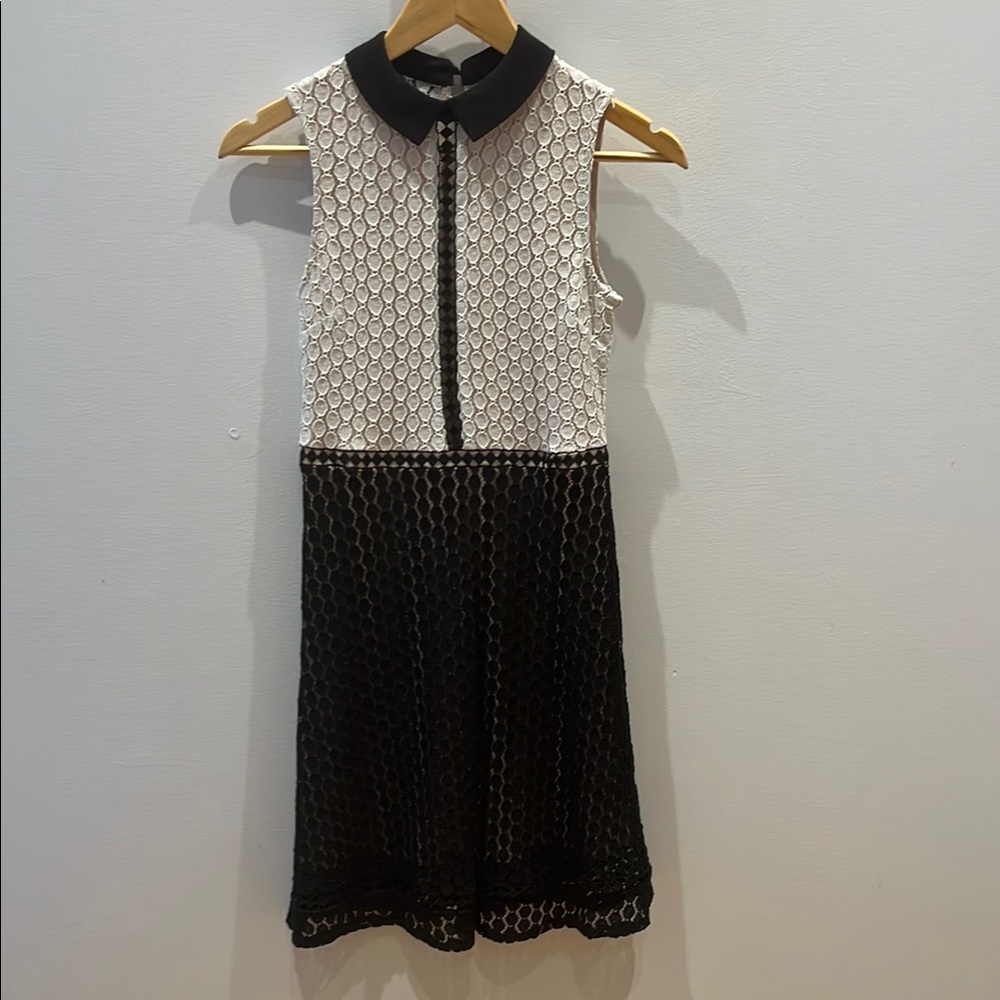 Twik Black and White Cocktail Dress